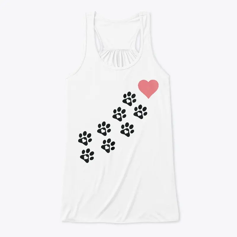 Women Graphic Paw Dog Love Style Cartoon