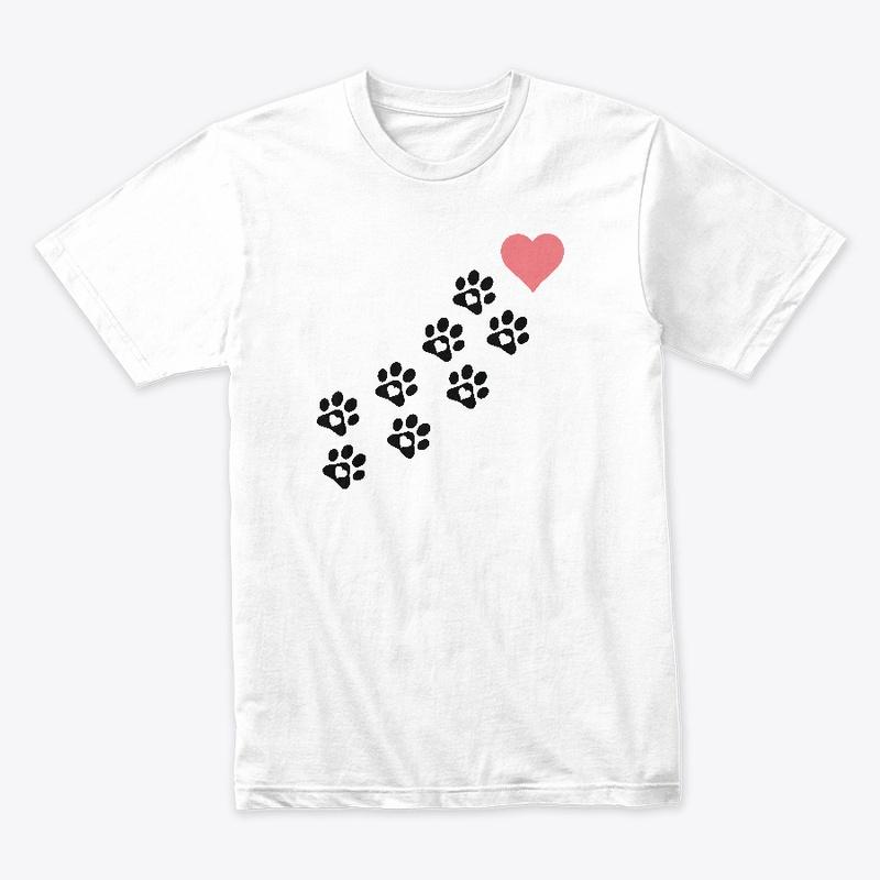 Women Graphic Paw Dog Love Style Cartoon