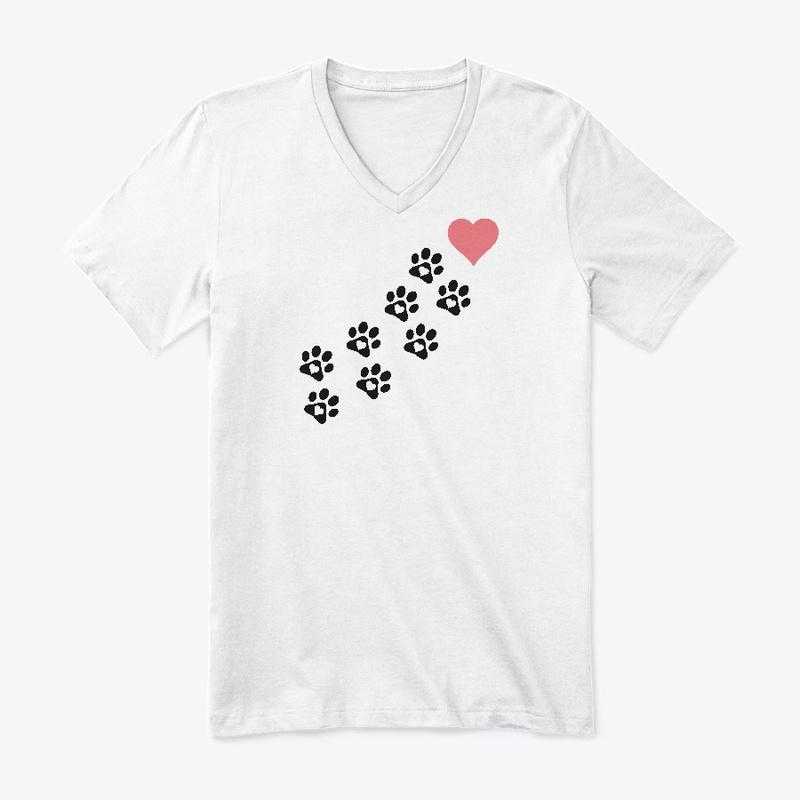 Women Graphic Paw Dog Love Style Cartoon