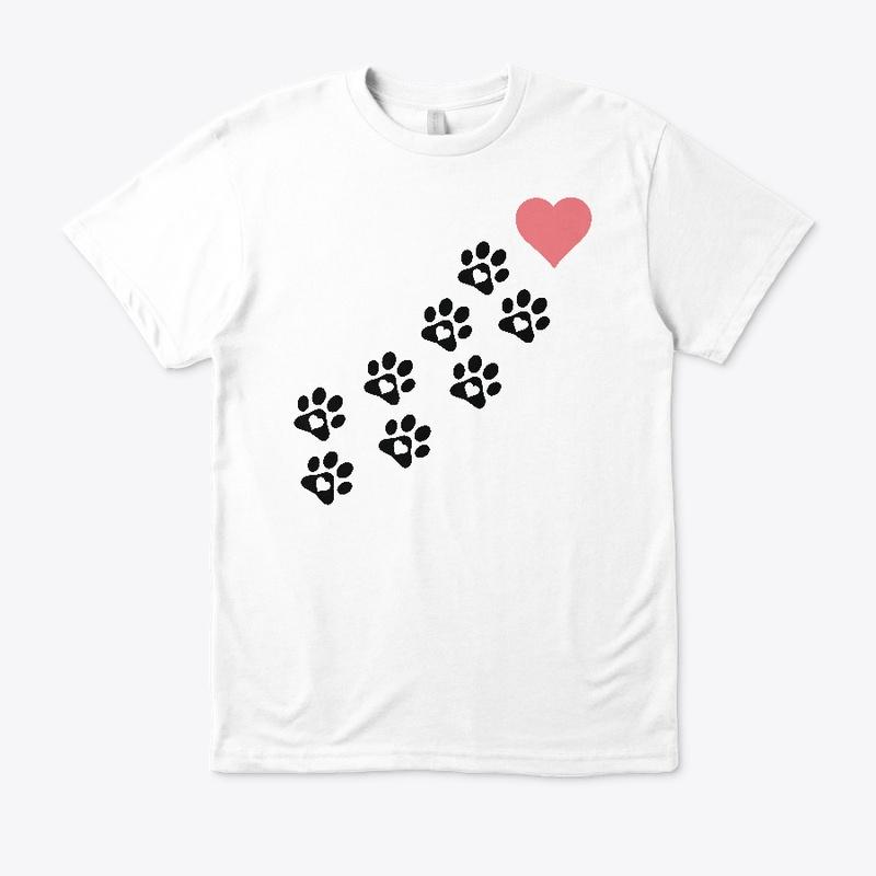 Women Graphic Paw Dog Love Style Cartoon