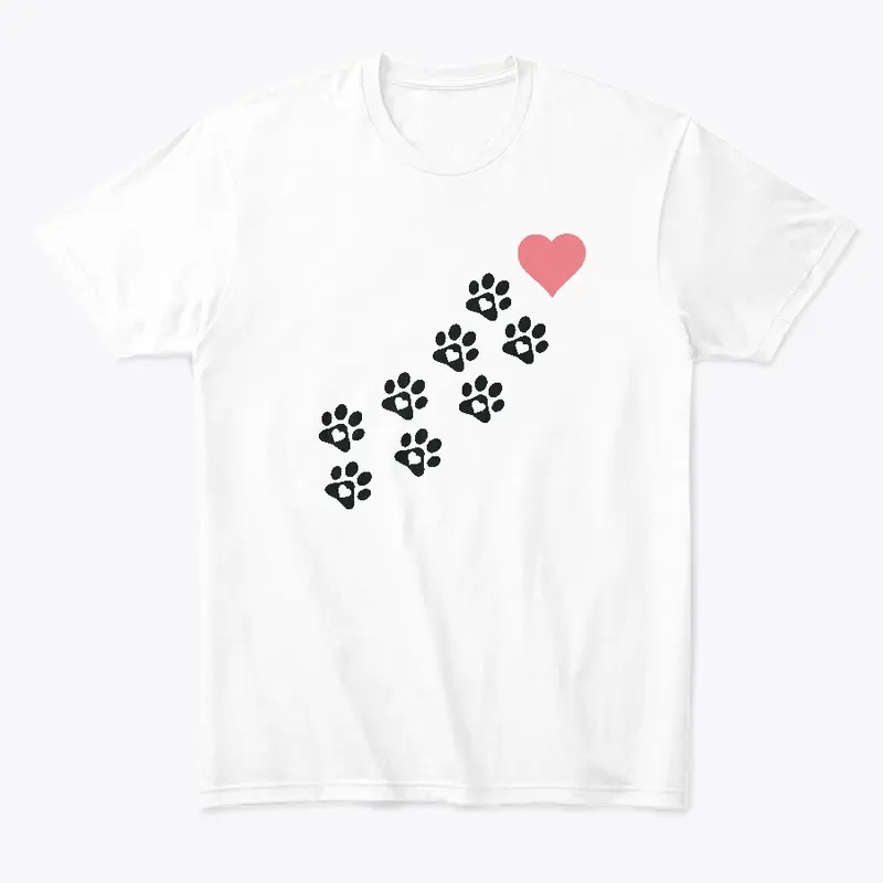 Women Graphic Paw Dog Love Style Cartoon