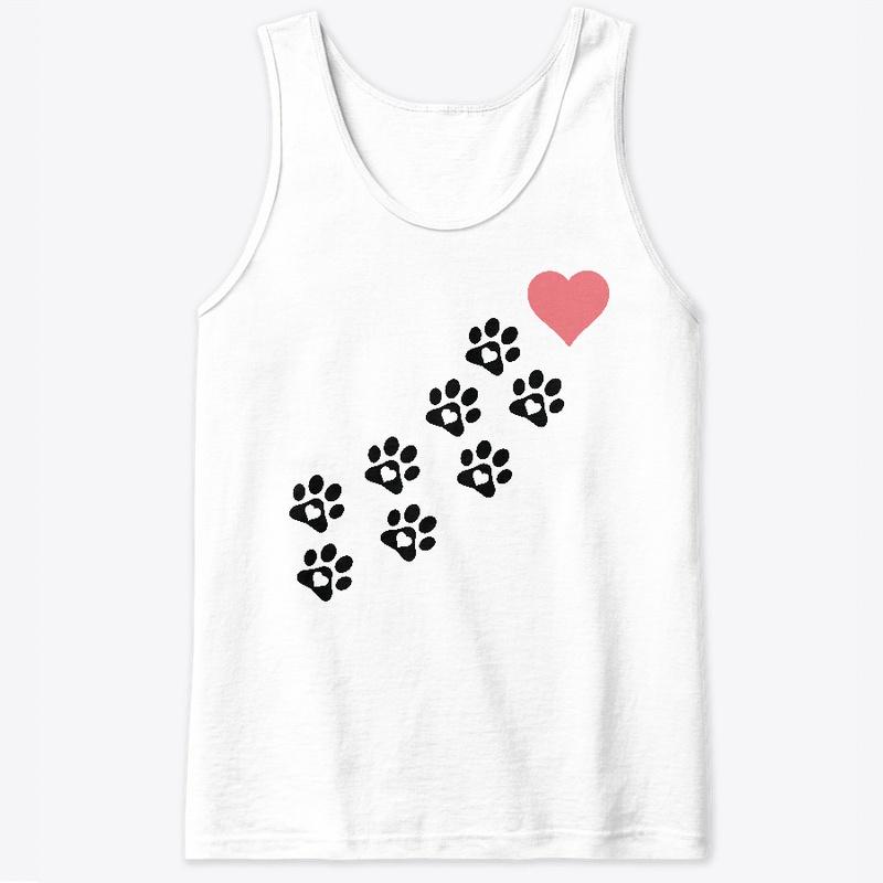 Women Graphic Paw Dog Love Style Cartoon