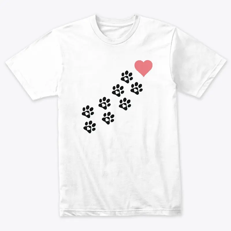 Women Graphic Paw Dog Love Style Cartoon