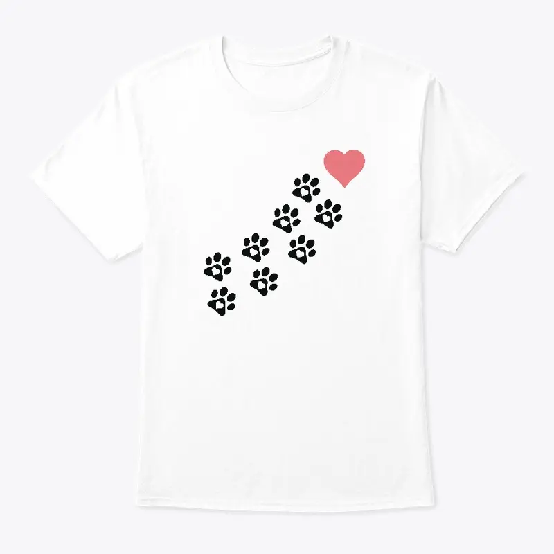 Women Graphic Paw Dog Love Style Cartoon